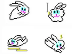 萌系卡通兔子鼠标指针