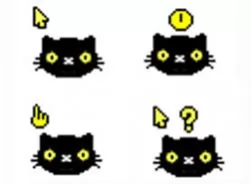 黑色猫咪鼠标指针主题包