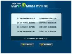 深度技术GHOST WIN7 X86（32位）装机优化版V2015.08