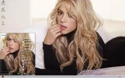 明星夏奇拉Shakira性感xp主题桌面